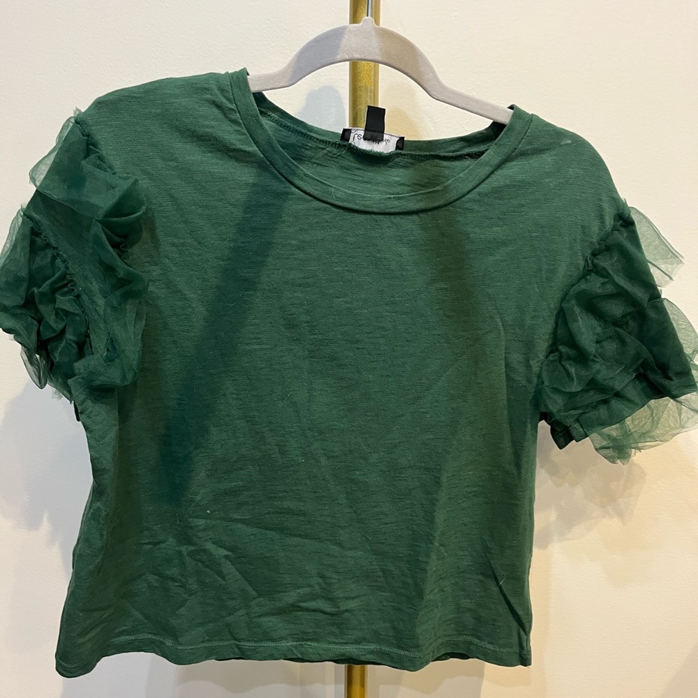 Lea & Viola Forest Green Top